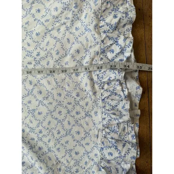 Eileen West Blue & White Floral Cotton Nightgown Size 3X - Picture 10 of 10